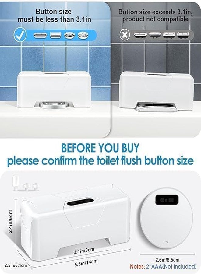 NALACAL Automatic Toilet Flusher, Upgraded Touchless Toilet Flush Kit, Toilet Flusher Replacement Kit, for Most Homes and Public Toilets with Infrared Sensor, Rechargeable USB Charging and IPX6 Waterproof - Image 4